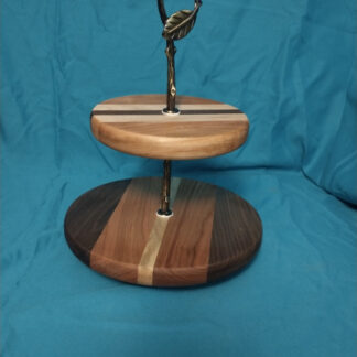 Two Tier Wood Tray