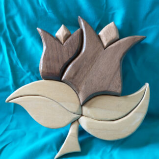 Wood Tulip Wall Hanging